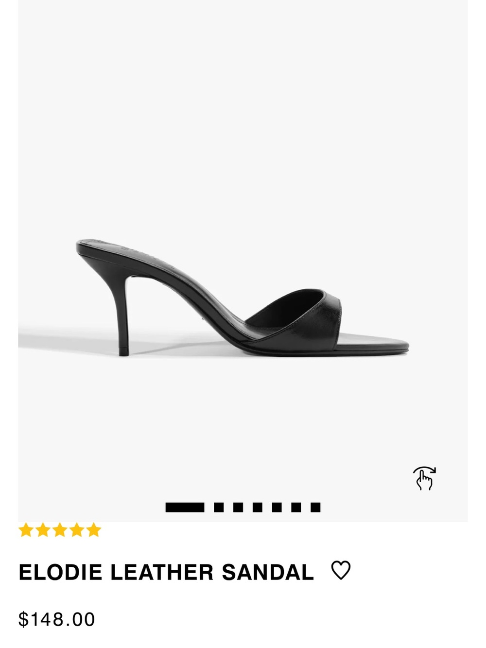 SCHUTZ Elodie Leather Mule - Black